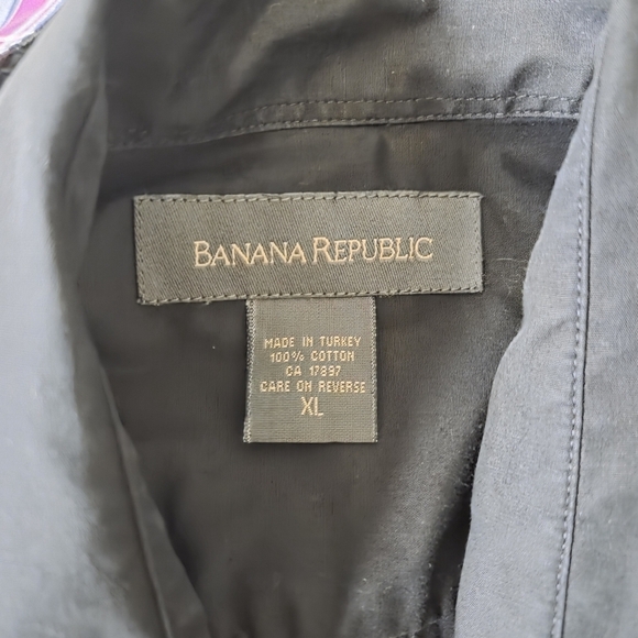 Banana Republic Men's Black Button-Up Shirt Size XL - Picture 3 of 3